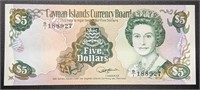 1991 Cayman Islands $5 Dollar Bank Note
