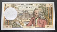 1970 France 10 Francs Bank Note