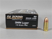 Blazer 9mm Luger 115 Gr. (50 Cartridges)