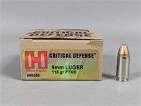 Hornady 9mm Luger 115 Gr. FTX (50 Cartridges)