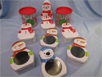 Mostly Snowman Tins (Joy Tins are 5 1/2" T)