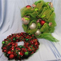 2 Holiday Wreaths