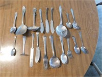 19 PIECES OLD SILVERPLATE