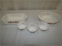 5pc Fire King Dishes