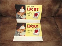 VINTAGE LUCKY STRIKE CIGARETTE ADVERTISING SIGN