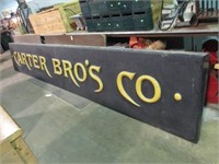 CARTER BROS WOODEN SIGN 14'3"x26"