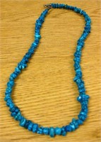 Vintage 24" Turquoise Nugget Necklace