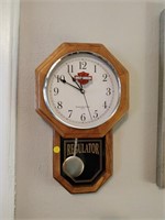 Harley Davidson clock 18x11 chimes