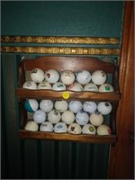 golf balls and display 11x10