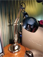 desk lamp and little clock