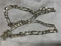 20" Heavy Sterling Silver Necklace - Italy