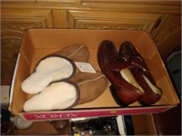 pair of slippers and shoes sz L and 9.5