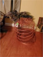 BIRD CAGE AND PLANT DECOR