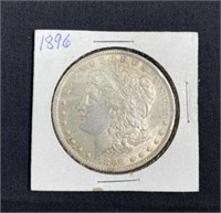 1896 Morgan Silver Dollar US $1 Coin
