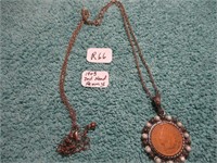 1903 Indian Head Penny Necklace