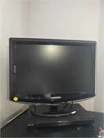samsung tv and sony dvd player 19"