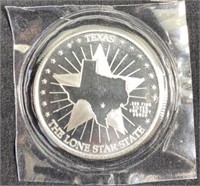 1 Troy Oz Silver - Texas Alamo Round