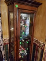 NICE TALL GLASS SHELF CURIO CABINET