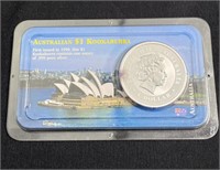 2001 Australian $1 Silver Kookaburra