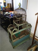 vintage bird cage 10x22x39H