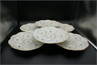 Antique 6 Marx-Carlsbad Gutherz Oyster Plates