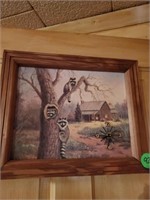 RACCON CLOCK PICTURE & TREE OF LIFE PICTURE