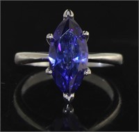 Marquise Cut 3.50 ct Tanzanite Solitaire Ring