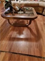 GLASSTOP COFFEE TABLE