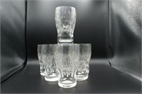 7 Vintage Leaded Crystal Water Glasses