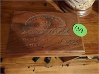 CASE TENNESSEE FARMERS CO. KNIFE IN WOOD CASE