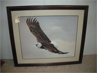 Limited Edition Framed Eagle Print, 46/400