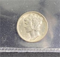 1940 Mercury Silver Dime US Coin