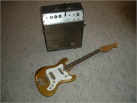 Vintage Electric Guitar and Amp.