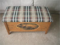 Upholstered Storage Bench,Natl.Wildlife Federation