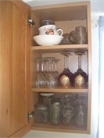 Cups and Glasses, Contents of Cabinet