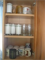 Cups and Glasses, Contents of Cabinet