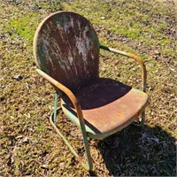 Antique Metal Patio Chair