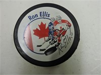 Ron Ellis Autographed Puck