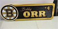 Bobby Orr Boston Bruins Carved Plaque