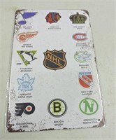 NHL Tin Sign 8"x12