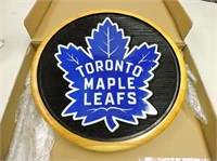 Toronto Maple Leaf Wood & Resin Plaque