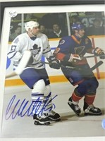Autographed Photo Wendel Clark & Wayne Gretzky
