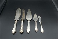 5 Sterling Silver Handled Serving Pieces