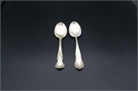 2 Sterling Silver Spoons 41g/1.4 oz