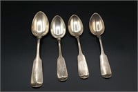 4 Sterling Silver Spoons 155g/5.5 oz