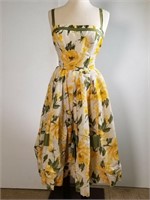 1960s cotton floral sundress