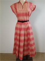 1950-60s Jane Derby cotton shirtwaist dress