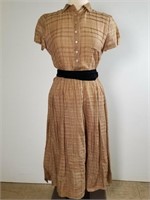 1950s Joy Kingston sheer shirtwaist dress
