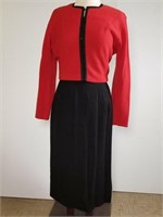 1960s Clare Potter knit dress w/ jacket