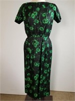 1960s Grenelle Estevez silk open back dress